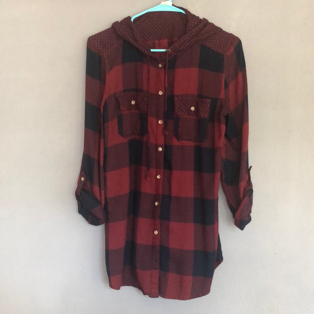 Maurices Buffalo Plaid Hooded Flannel